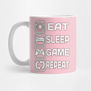 Eat Sleep Game Repeat Mug